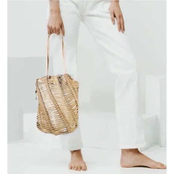 Fossil Brown Braided Leather Tote - Picture 8 of 8